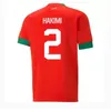 22 23 Jerseys de football marocain Hakimi Maillot Marocain Ziyech En-Netyri Football Shirts Men Kids Kit Kit Harit Saish Idrissi Boufal Jersey Maroc Team Shirt National Team 88888