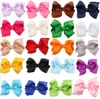 3 inch Grosgrain Lint Haarelastiekjes Clips voor Meisjes Peuter Haaraccessoires met Alligator Clip Boog Peuter Strik Haarspelden