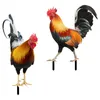 Garden Decorations 2st Acrylic Rooster Yard Decorative Shaped Stake Lawn Stakes