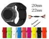 20 mm 22 mm siliconen horlogeband Gear S2 riem voor Samsung Gear S3 Classic Frontier Galaxy Watch actieve Amazfit Bip-armband6159364