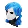 Party Masks Game Sally Face Mask Blue Wig Sallyface Cosplay Halloween Cos Props Drop Delivery Dhohi