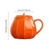 Tasses Tasse de citrouille 240 ml Eau créative Isolation thermique Résistant à l'échaudage Mignon Halloween Céramique Boissons Outil de cuisine