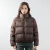 Frauen Trenchcoats Winter Parkas Für Frauen 2024 Einfarbig Brot Kleidung Mantel Verdicken Unten Jacke Warme Weiße Ente Oberbekleidung damen