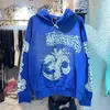 Diseñador estadounidense marca de moda para hombres Hell Hell Star lavado retro para hacer sudadera con capucha vieja sudadera con capucha de algodón puro para hombres nuevo otoño e invierno S-XL