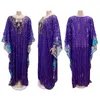 Ethnic Clothing African Dresses For Women Loose Muslim Abaya Printed Sequin Robe Dubai Turkey Islam Abayas Vestidos Dress