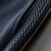Męskie wysokiej klasy designerskie koronkowe ołówki spodnie boczne pasiastki żakardowe dzianiny spodnie na zewnątrz luźne spodnie dresowe 240308