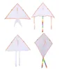 100 szt. Mix Whole 4 Style Malarstwo DIY Kolorowe Foldoable Outdoor Beach Kite Kids Kids Sport Funny Toy4991540