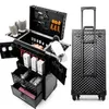 Valises Privatni Rouge Grand Volume Multifonctionnel Maquillage Roulant Bagages Outils De Coiffure Professionnels Marque Personnalisée Valise187q