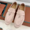 2024 Designer dress Sporty Loafers Calfskin Suede Comfortable with Rubber Soles Non-Slip Personalized Heel Space Suede Lining Perfect for Sailing Beach City Wear