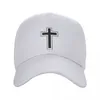 Ball Caps Jesus Catholic Cross Baseball Cap Women Men Adjustable Christian Religious Dad Hat Outdoor Snapback Hats