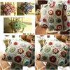 Cushion/Decorative Pillow Handmade Cloghet Sofa Car Back Cushion Bolster Chair With Core Decor Party Pography Prop 40Cm Drop Deliver Dh6Pg
