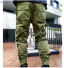 Men's Pants Mens Night Running Sport Pants Side Pockets Cargo Harem Pant Joggers Trousers Fashion newest 240308