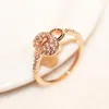 Luxus-Zirkonia-Ring, rosévergoldet, Lock-Charms-Ring für Frauen, Vintage-Fingerring, Hochzeit, Party, Braut, Kostüm, Jewelry2432