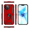 Cases Shockproof Armor Kickstand Case For iPhone 12 mini 11 Pro XR XS Max X 6 6S 7 8 Plus Magnetic Finger Ring Anti-Fall Cover 240304