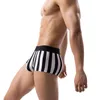 Caleçons hommes respirant rayé sous-vêtements imprimés mode boxeurs Shorts Sexy mâle confort culottes sous-vêtements Boxershorts