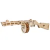 Gun Toys Ppsh41 3D drewniane lekkie karabin maszynowy łamigłówki drewniane jigsaw dim education
