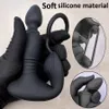 3 motors Male Thrusting and shock Prostate Massager remote control Vibrator Butt Plug Telescopic Cock Ring Sex Toys for Adult 240227