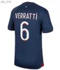 Maillots de football Nouveau 23 24 Mbappe Hakimi Vitinha Paris N.mendes Maillots de football 2023 2024 Marquinhos Messis Verratti S Hommes Femmes H240308