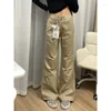 Damesbroek Deeptown Y2k Vintage Cargo Jeans Dames Gyaru Baddies Streetwear Panty Flare Denim Geplooide Grunge Koreaanse modebroek