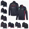 F1 Formel 1 Hoodie Car Jacket med samma anpassningsbilslogotyp Full broderjackor College Style Retro Motorcykeljackor ZX