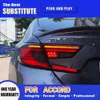 Автомобильные аксессуары, задний фонарь для Honda Accord G10, светодиодный задний фонарь 17-21, тормозные фонари заднего хода, задний фонарь в сборе