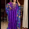 Ethnic Clothing African Dresses For Women Loose Muslim Abaya Printed Sequin Robe Dubai Turkey Islam Abayas Vestidos Dress