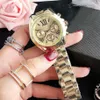 Special Brand New Top Quality Women Fashion Casual Watch Big Dial Gold Man Wristwatches Luxury Lovers lady male couple Clock class238M