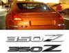 Для Nissan 350Z ABS Chrome с черной задней эмблемой, логотипом, наклейкой, стайлингом автомобилей2533903