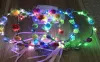 LED Light Up Party Glasses Flower Crown Decoration Glow in The Dark Flashing Headband Eyewear for Wedding Birthday Festival Neon Party ZZ