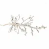 Hårtillbehör 2024 Fashion Antik Metal Hairpin Crystal Dragon Geometric Clips Women Wedding Headwear Jewelry