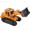 Electric/RC bil Uppgraderad fjärrkontroll grävmaskin Bulldozer RC bil Toys Dump Truck Bulldozer Engineering Fordon Jul födelsedagspresenter T240308