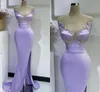 흑인 여성을위한 우아한 Lavener Mermaid Evening Dreesse 흑인 여성을위한 우아한 Lavener Mermaid Evening Dresses Sweetheart Beed Beaded Floor Length 형식 착용 댄스 파티 드레스 생일 특별 행사 파티 대회 가운