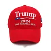 ZK20 Chapeaux de fête brodés 2024 Casquette de baseball pour l'élection du président américain Support réglable à bretelles Trump Chapeau Trump Même style Casquettes à visière Adultes Hommes Femmes 001