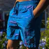 Herren-Marken-Stoneshorts, hochwertiges Nylon-Gewebe, reflektierende, farbwechselnde, schnell trocknende Island-Shorts