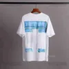 Off White Shirt Mens T Version de haute qualité T-shirt Femme Designer Vêtements Lâche Tees Tops Homme Casual Street Graffiti Chemise Sweat-shirt Manches Offs Blanc 991