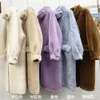 Haining Fur Winter New True Wool Sheep Cut Fleece Long Coat Women's Lamb Integrated 549979