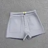 Shorts pour femmes Arrivée d'usine 2024 Cuir de mouton véritable Femmes Casual Véritable