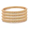 Moroccan Gold Color Bangles For Women Men Arabic Ethnic Wedding Little Bit Bracelet Jewelry Dubai Family Gift 240308