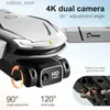 Drönare 8k High-Definition V8 Dual Camera Drone With One Button Emergency Stop Hinder Aerial Photography Four Helicopters Outdoor Travel Presents Q240308