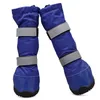 Hondenschoenen Winter Huisdier Hightube Regenlaarzen Elastisch Dubbele Bandjes Antislip voor Medium Large y240304