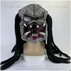 Masques de fête Film Alien Vs.Masque de prédateur Accessoires d'Halloween Horrible Monstre Taille moyenne pour Adts 220915 Drop Delivery Dhywk