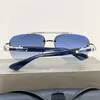 2024 retro square women's sunglasses DTS139 Luxury Frameless Double Bridge Anti UV Acetate Fiber Sunglasses Metal logo