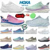 Hoka One Bondi 8 Correndo Hokas Sapatos com Caixa Mulheres Plataforma Treinadores Runnners Sapatilhas Clifton 9 Homens Mulheres Blakc White Harbor Mens US36-45