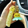 2024 Resin Illuminated Octopus Car Keychain Cartoon Doll Illuminated Small Pendant Personality Couple Backpack Pendant