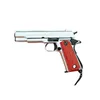 銃のおもちゃ1 3ソリッドウッドハンドル1911メタルトイキーチェーンモデルピストルミニチュアアロイガンコレクションおもちゃのギフト240307