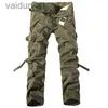 Carga masculina chega marca carga mais bolsos calças com zíper ao ar livre macacão plus size exército 240308