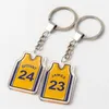 Keychains Fashion Jersey Shape Keychain Acrílico Esportes Chaves de Chaves para Fã de Basquete Fan Tinket Acessórios para Presentes de Presentes Chaves de Carrocina