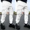 Men's Pants Mens Night Running Sport Pants Side Pockets Cargo Harem Pant Joggers Trousers Fashion newest 240308