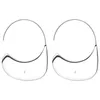 Bungelen oorbellen ontwerper voor vrouwen letters designer oorbellen spiegel metaal verguld goud zilver oorbellen retro grote stud oorbellen ontwerper sieraden cadeau zh132