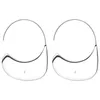 Boucles d'oreilles lettre classique designer pour femmes bijoux de créateur de luxe femmes plaqué or bijoux cerceau boucle d'oreille designer flash miroir romantique zh132 E4